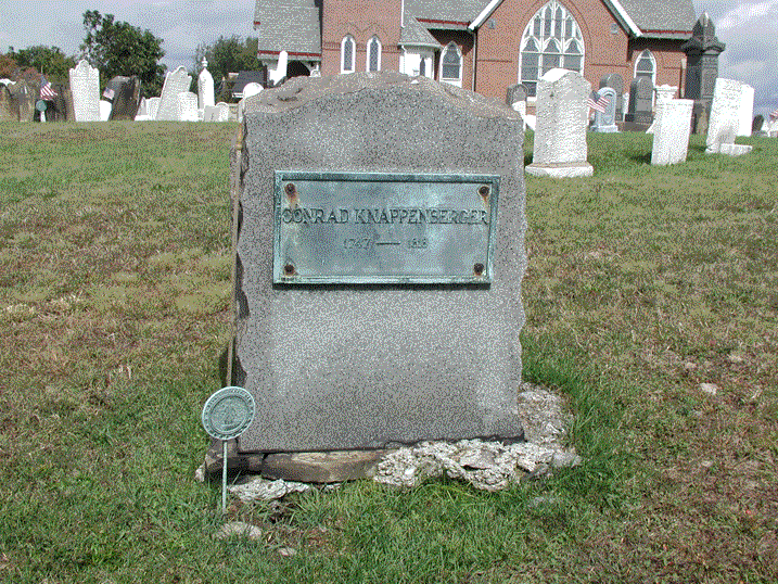 Conrad Knappenberger 1747-1818     Denmark Manor Church Cemetery, Westmoreland County, Pennsylvania
